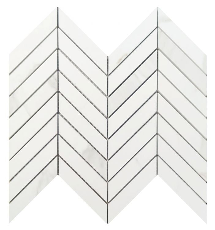 Prestigio Calacatta Soft Chevron 10 x 12