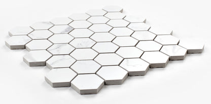 Malaysia Carrara Pre Matte 2 x 2 Hexagon Mosaic 12 x 12