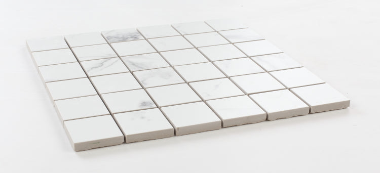 Malaysia Carrara Pre Matte 2 x 2 Square Mosaic 12 x 12