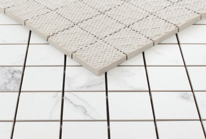 Malaysia Carrara Pre Matte 2 x 2 Square Mosaic 12 x 12