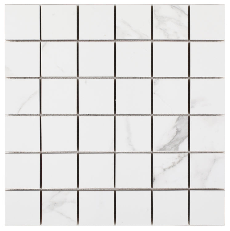 Malaysia Carrara Pre Matte 2 x 2 Square Mosaic 12 x 12