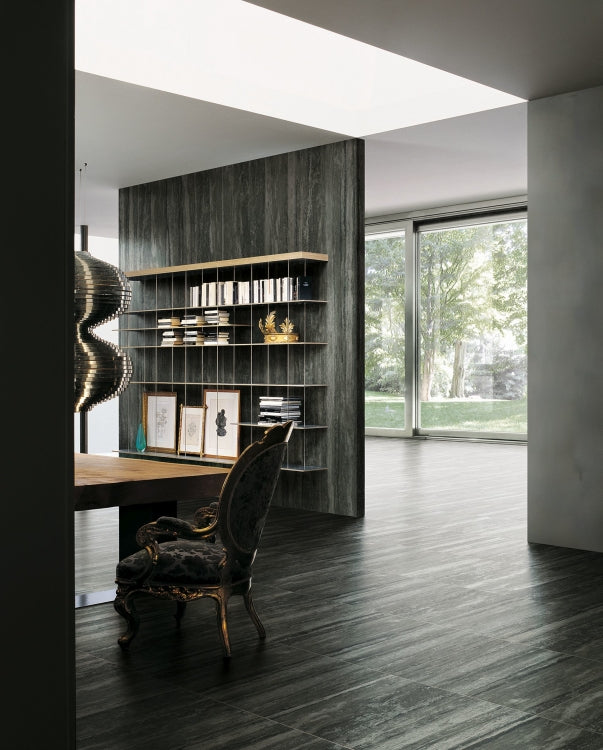 I-Travertini Black Glossy 16 x 32
