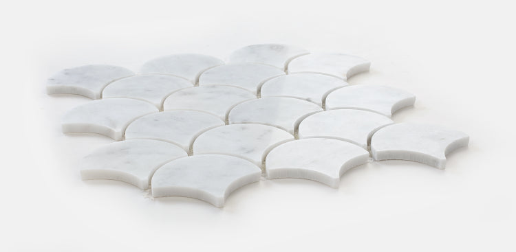 Dragon Scale Carrara 9.75 x 9.75