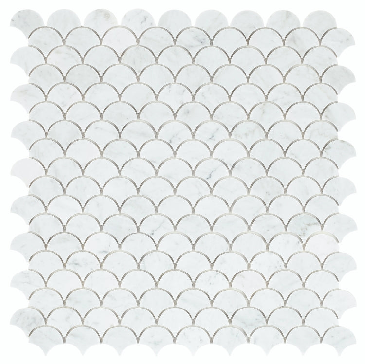 Dragon Scale Carrara 9.75 x 9.75