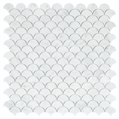Dragon Scale Carrara 9.75 x 9.75