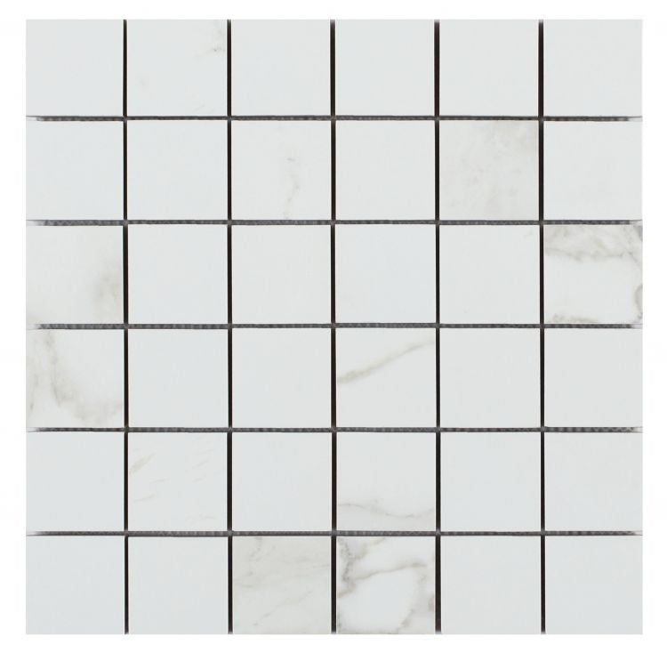 Malaysia Calacatta Dora Matte 2 x 2 Square Mosaic 12 x 12