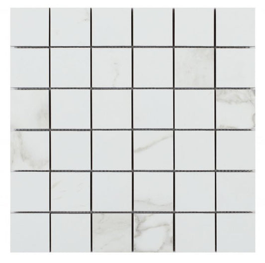 Malaysia Calacatta Dora Matte 2 x 2 Square Mosaic 12 x 12