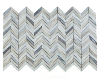 Chevron Blue 8 x 12