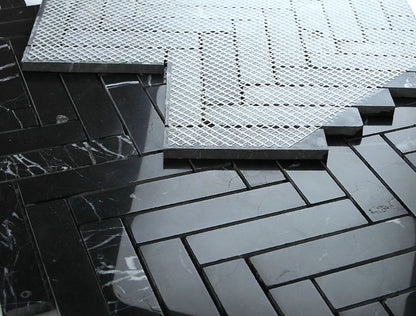 Herringbone Marquina 11.25 x 11.25