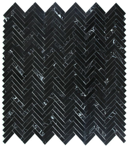 Herringbone Marquina 11.25 x 11.25