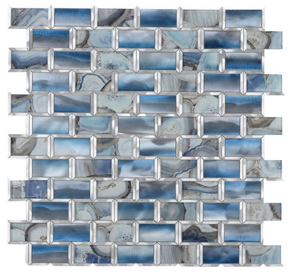Subway Shell Blue 12 x 12