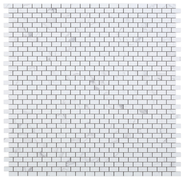 Malaysia Carrara Pre Matte Brick Mosaic 12 x 12