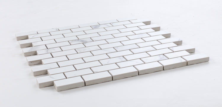 Malaysia Carrara Pre Matte Brick Mosaic 12 x 12