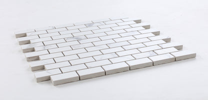 Malaysia Carrara Pre Matte Brick Mosaic 12 x 12