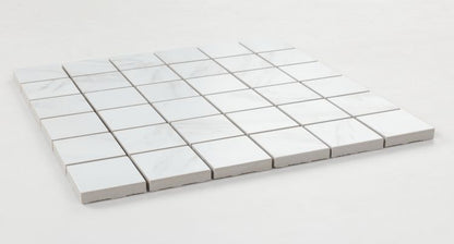 Volakas Premium Matte 2 x 2 Square Mosaic 12 x 12