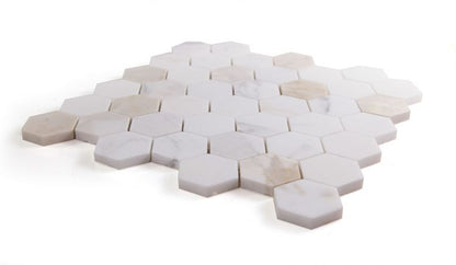 Hexagon Calacatta Gold Honed 2 x 2 11.75 x 12