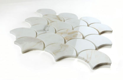 Dragon Scale Calacatta Gold Polished 9.75 x 10