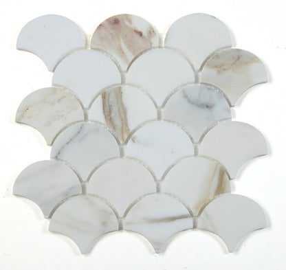 Dragon Scale Calacatta Gold Polished 9.75 x 10