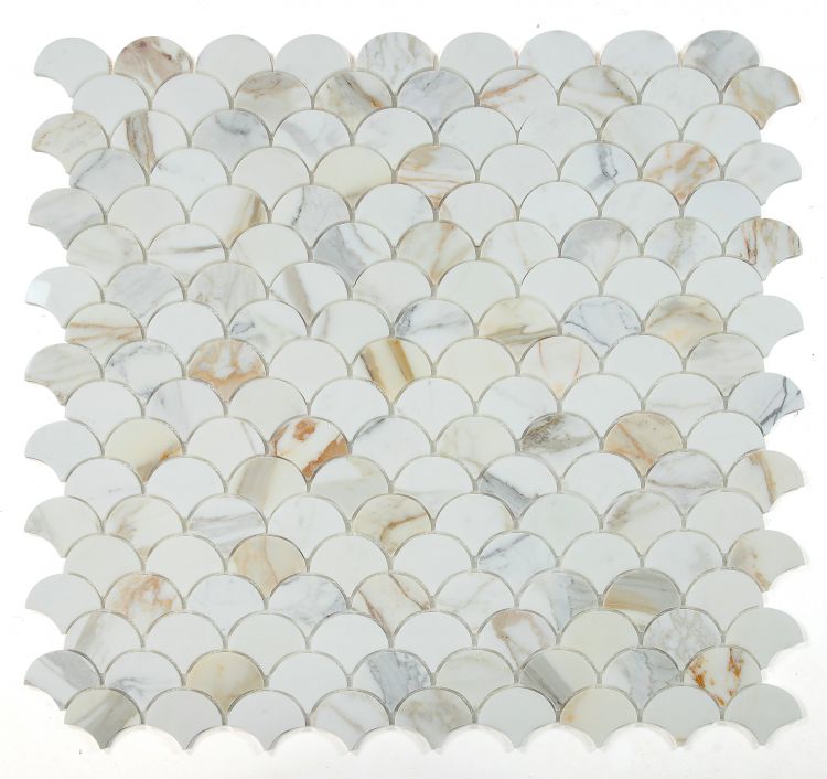 Dragon Scale Calacatta Gold Polished 9.75 x 10