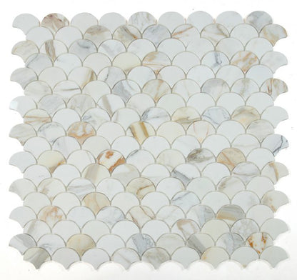 Dragon Scale Calacatta Gold Polished 9.75 x 10