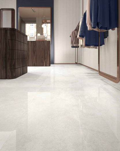 Appia Cross Cut White Polished 24 x 48