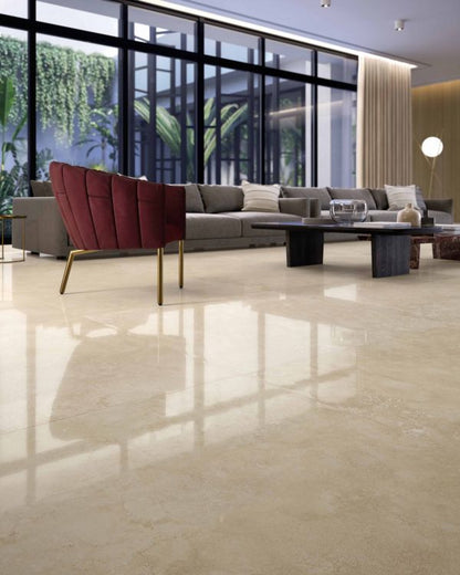Appia Cross Cut Beige Polished 24 x 48