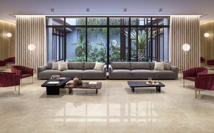 Appia Cross Cut Beige Matte 24 x 48