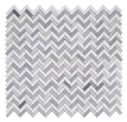Herringbone Blue 11 x 12.5
