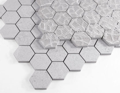 Grant Silver 2 x 2 Hexagon 12 x 12