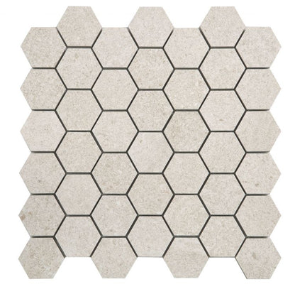 Grant Beige 2 x 2 Hexagon 12 x 12