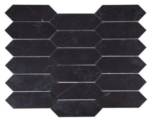 Elongated Hex Marquina 11.75 x 15