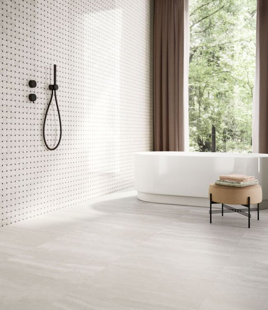 Appia Vein Cut White Matte 12 x 24