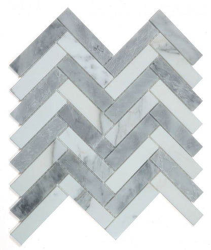 Herringbone City Grey 11.25 x 11.25