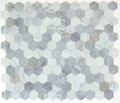 Hexagon City Grey 3 x 3 10.25 x 11.75