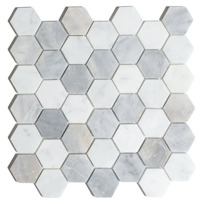 Hexagon City Grey 2 x 2 11.75 x 12