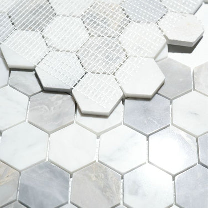 Hexagon City Grey 2 x 2 11.75 x 12