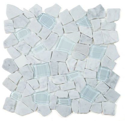 Pebble Carrara 12 x 12