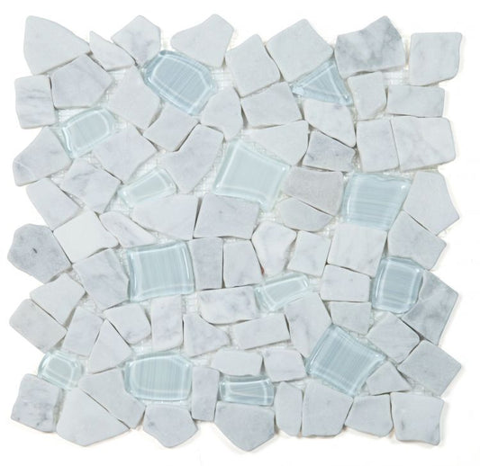 Pebble Carrara 12 x 12