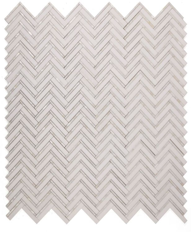 Diana Herringbone Thassos 11 x 11.75