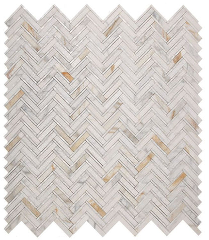 Diana Herringbone Calacatta 11 x 11.75
