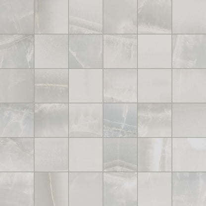Akoya Silver Matte Mosaic 12 x 12