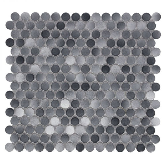 Penny Round Fancy Grey 11.5 x 12.25