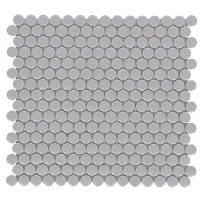 Penny Round City Grey Matte 11.5 x 12.25