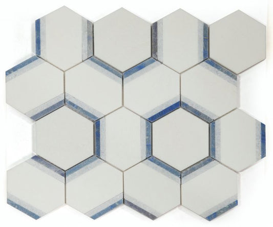 Hexagon Royal Sapphire 12 x 13.75