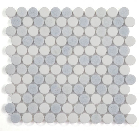 Penny Marble Crystal Ocean 11 x 11.5