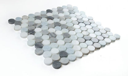 Penny Marble Deep Ocean 11 x 11.75