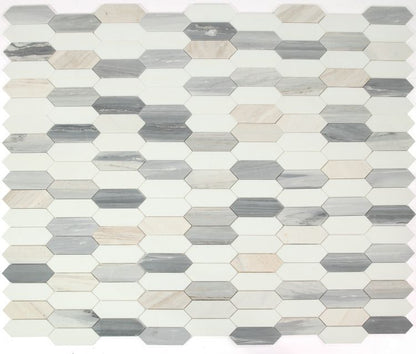 Elongated Hex Blue New 11.75 x 15