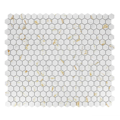 Hulu Hexagon Calacatta Matte 2 x 2 11 x 12.75