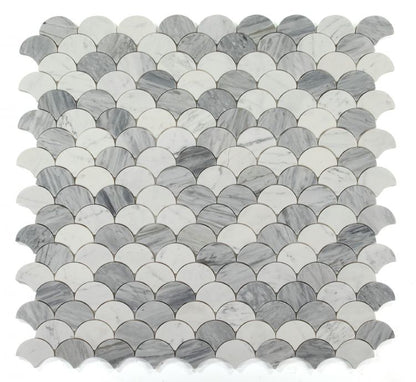 Dragon Scale Calacatta Grey 9.5 x 9.75
