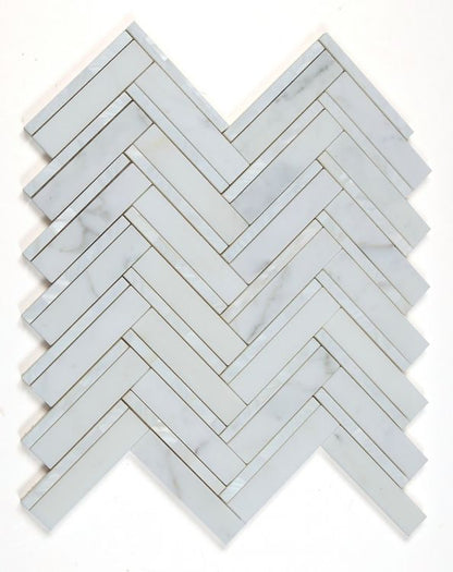 Diana Herringbone White 11 x 11.75